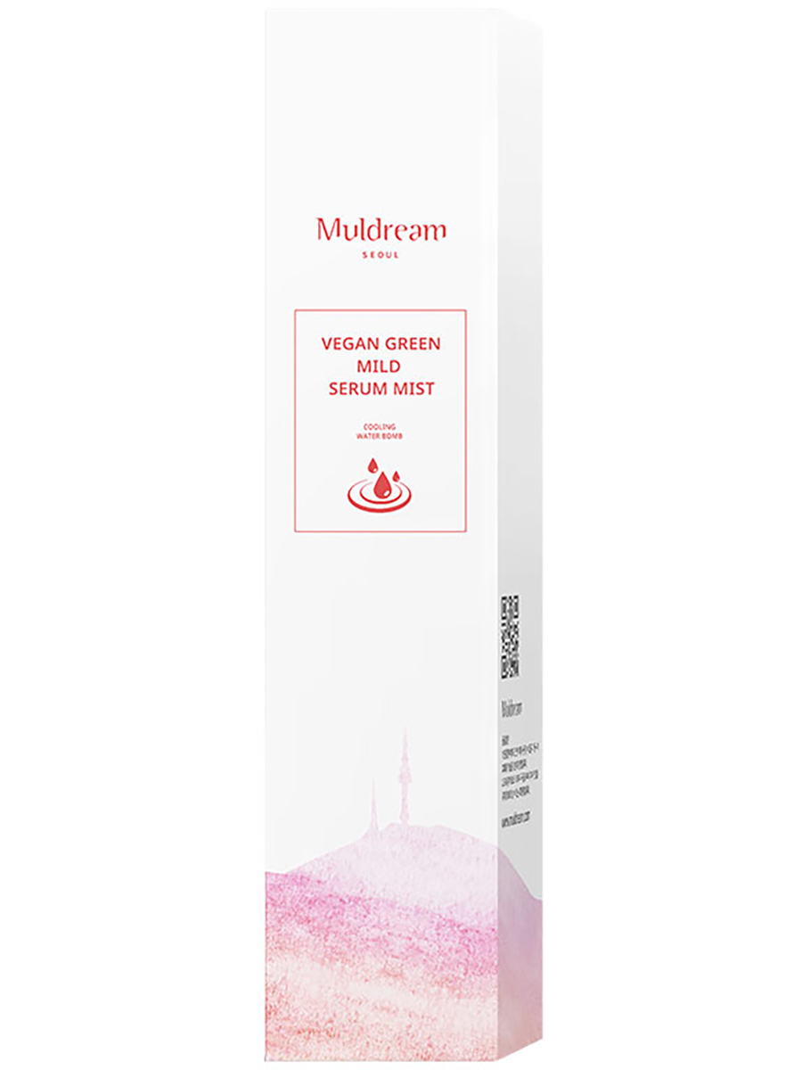 Muldream Веганский нежный сывороточный мист для лица Vegan Green Mild Mist, 100мл