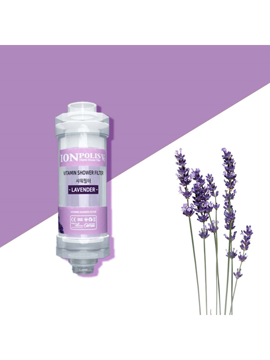 Ionpolis Витаминный фильтр для душа с аром.лаванды V2 VitaminС external shower Filter lavender, 1шт