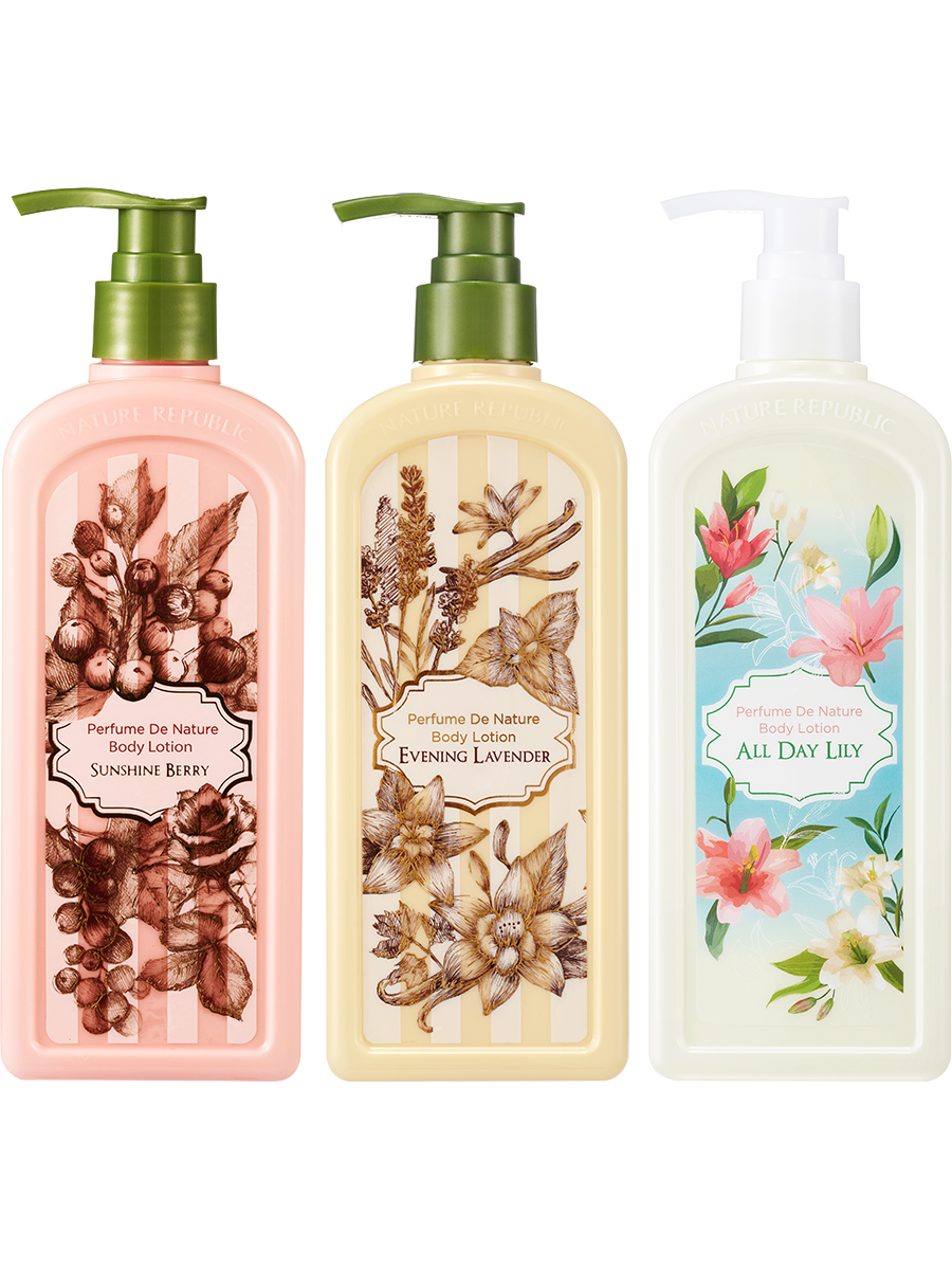 NATURE REPUBLIC Парфюмированный лосьон для тела Perfume De Nature Body Lotion - Sunshine Berry,345мл