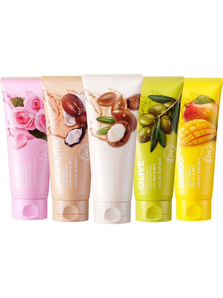 NATURE REPUBLIC Пенка для умывания с аргановым маслом Real Nature Argan Foam Cleanser, 150 мл