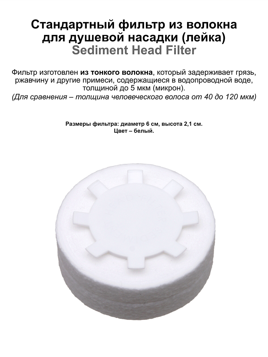 Ionpolis Набор сменных фильтров для душевой насадки Sediment filter, 3 шт