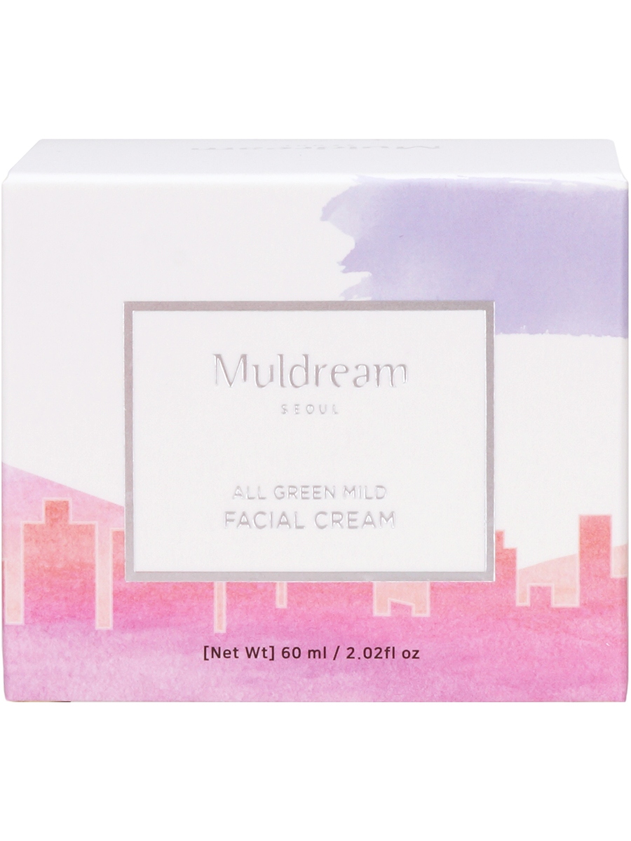 Muldream Крем для лица увлажняющий All Green Mild Facial Cream, 60гр