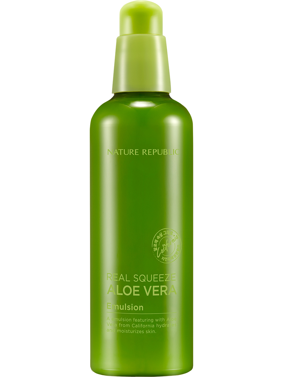 NATURE REPUBLIC Эмульсия для лица с алоэ вера Real Squeeze Aloe Vera Emulsion, 125мл