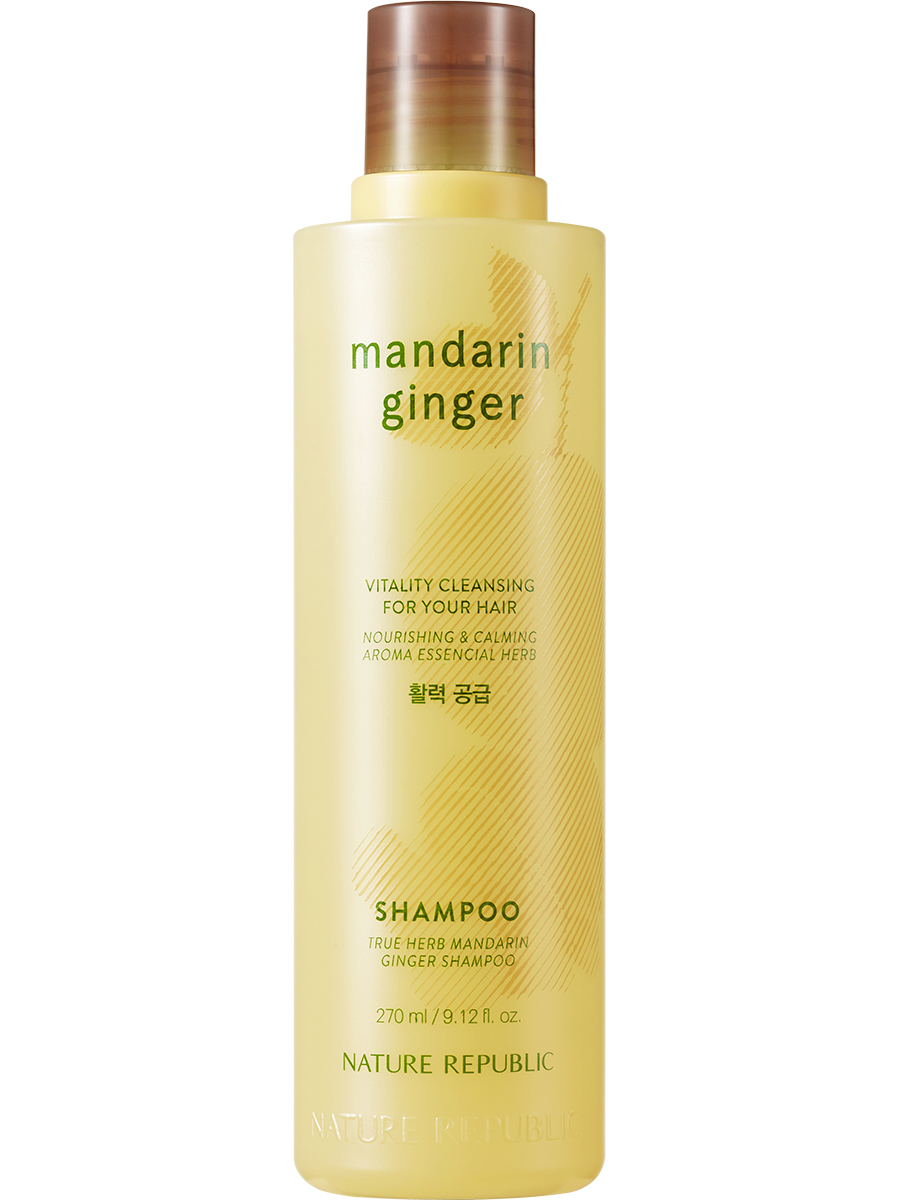 NATURE REPUBLIC Шампунь на травах для волос TRUE HERB SHAMPOO (Mandarin ginger), 270мл