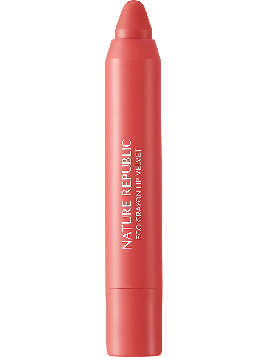 NATURE REPUBLIC Мягкий карандаш для губ By Flower Eco Crayon Lip Velvet (02 Pink Breeze), 2,8гр
