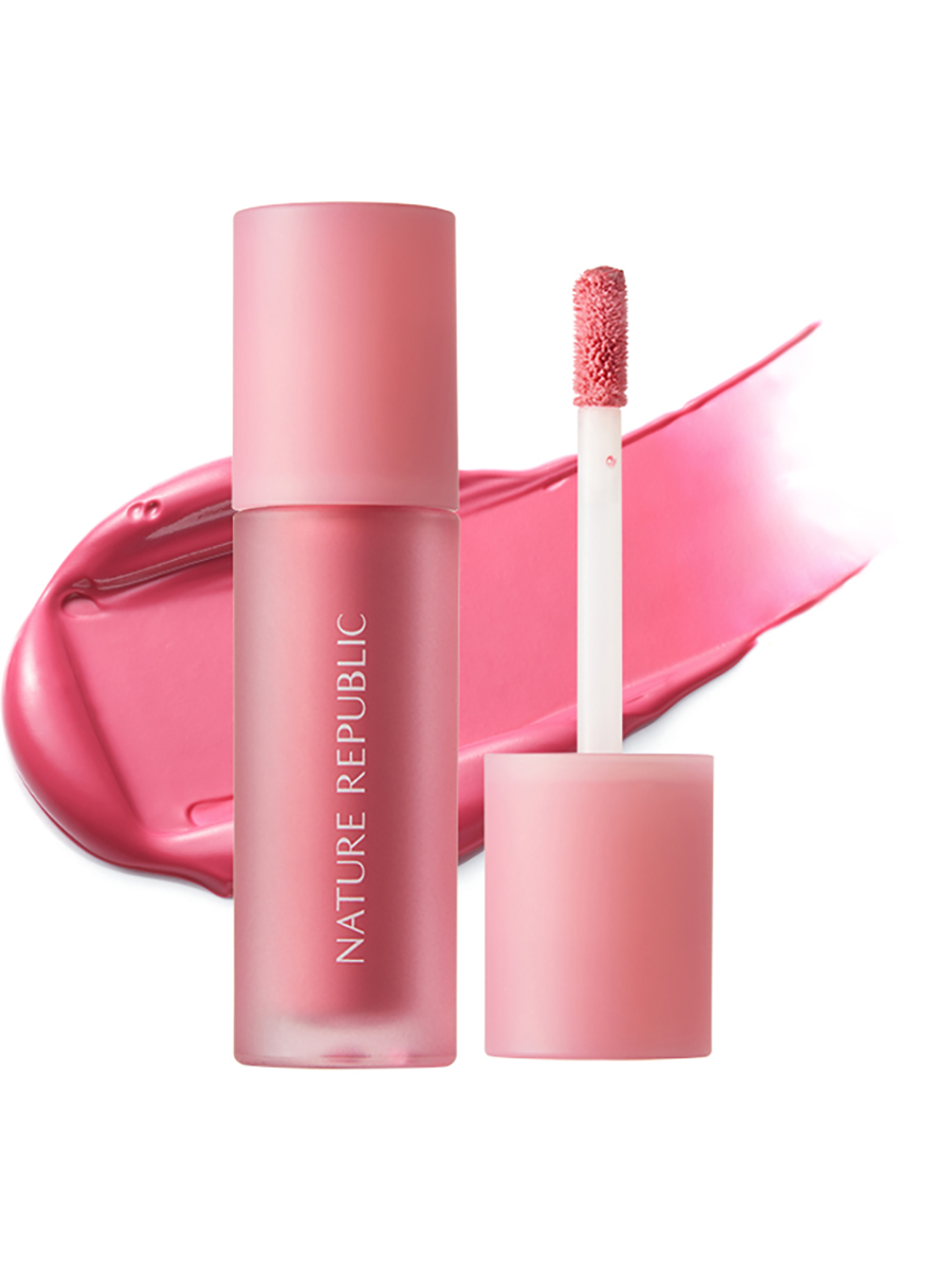 NATURE REPUBLIC Жидкие румяна для лица By Flower Liquid Blusher (05 Milk Magenta), 3,5гр