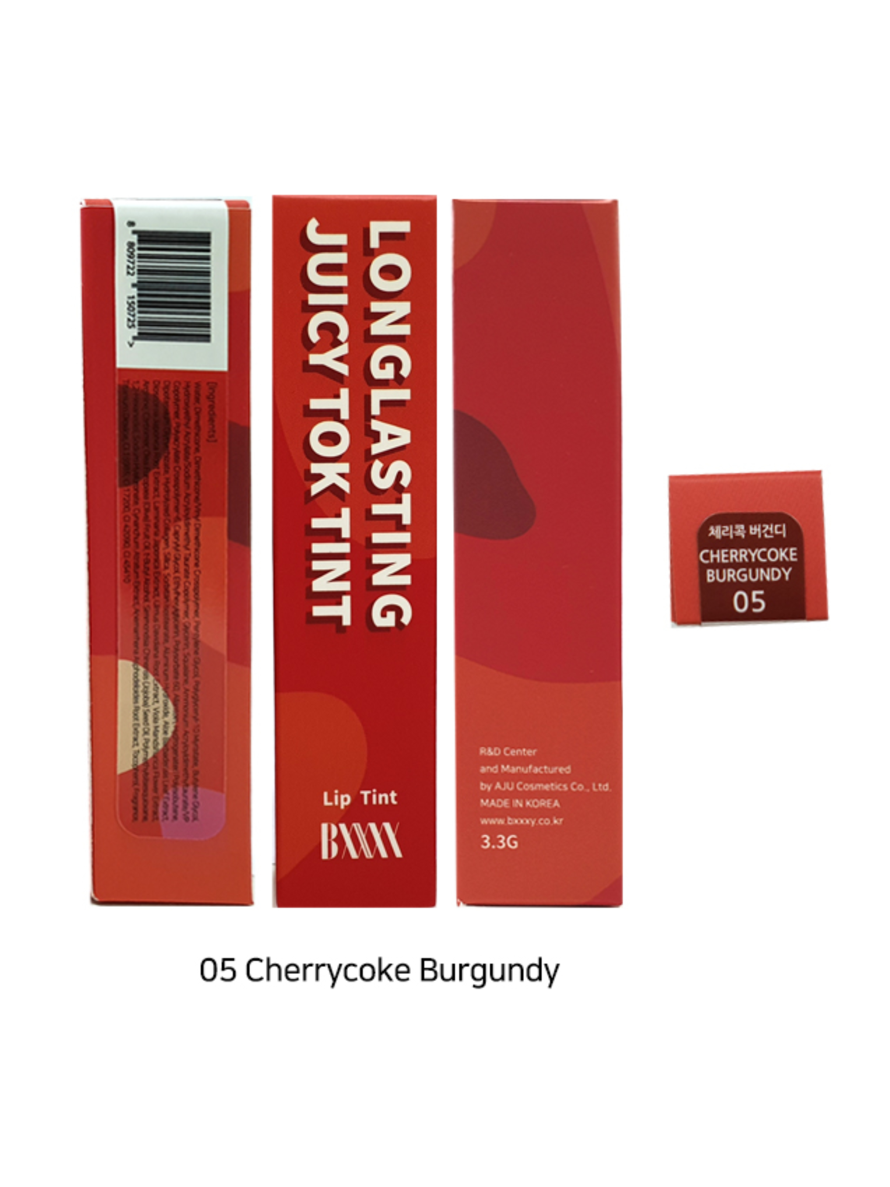 BXXXY Ультрастойкий жидкий тинт для губ Longlasting Juicy Tok Tint (оттенок 05 Cherrycoke Burgundy),