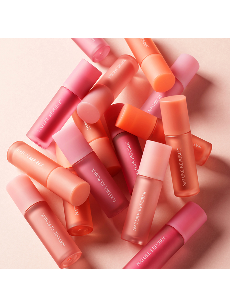 NATURE REPUBLIC Жидкие румяна для лица By Flower Liquid Blusher (05 Milk Magenta), 3,5гр