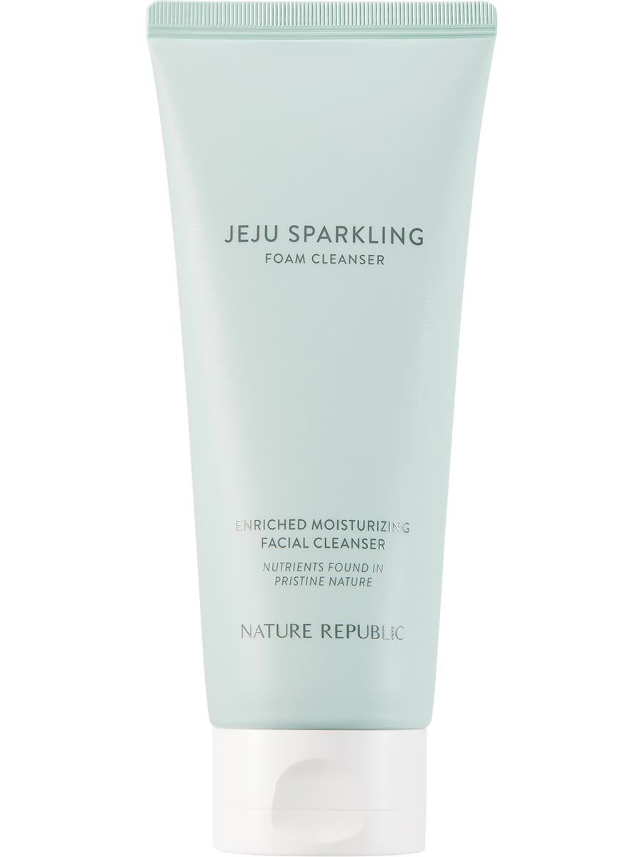 NATURE REPUBLIC Пенка для умывания на основе газ.минеральной воды Jeju Sparkling Foam Cleanser,150мл