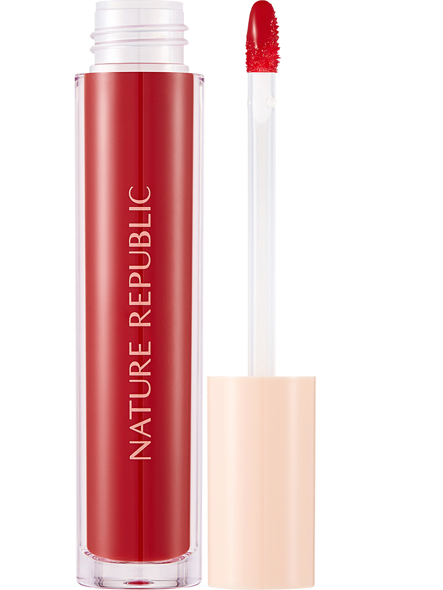 NATURE REPUBLIC Жидкая губная помада By Flower Water Gel Tint (01) Crushed Cherry, 5гр