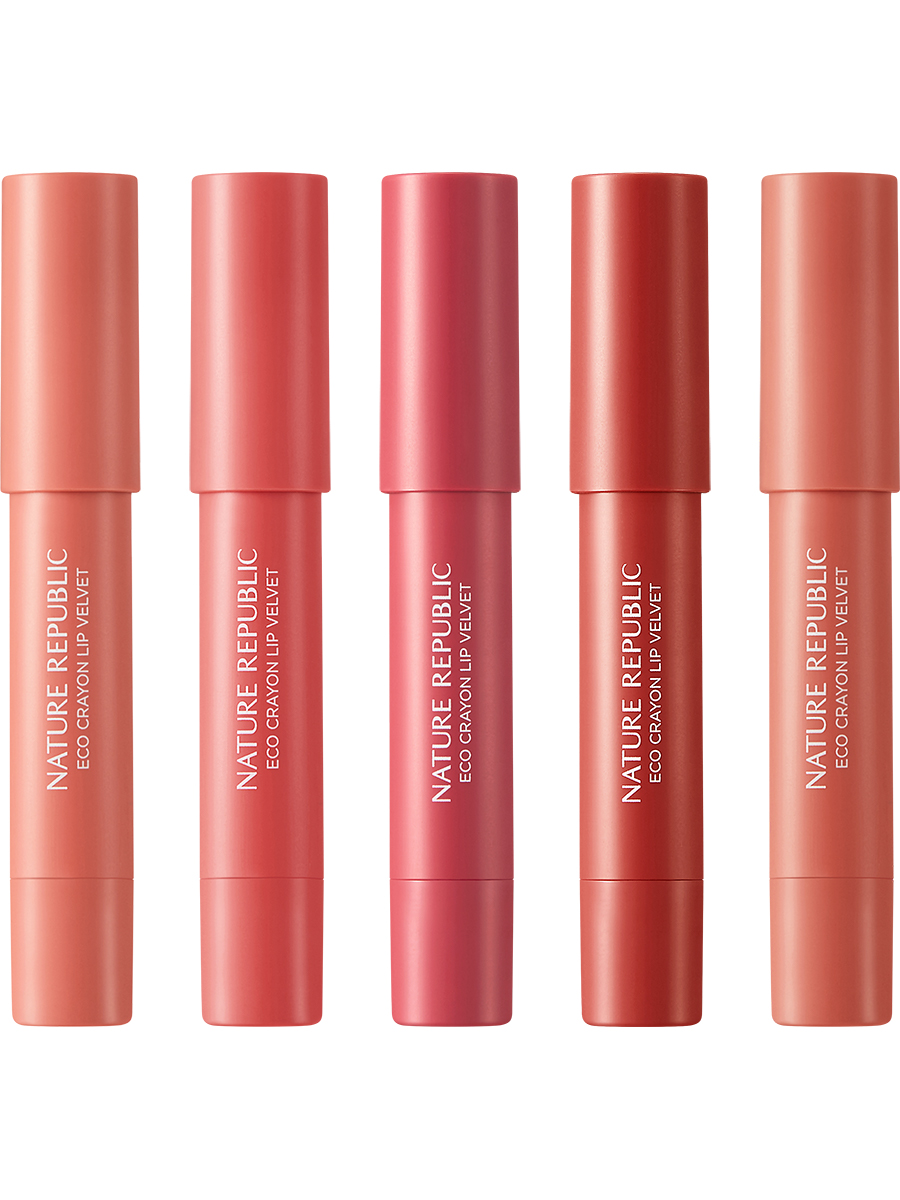NATURE REPUBLIC Мягкий карандаш для губ By Flower Eco Crayon Lip Velvet (03 Hibiscus), 2,8гр