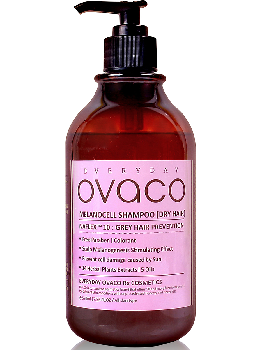OVACO Шампунь увлажняющий для сухих и поврежденных волос Melanocell Dry Hair Shampoo, 520мл