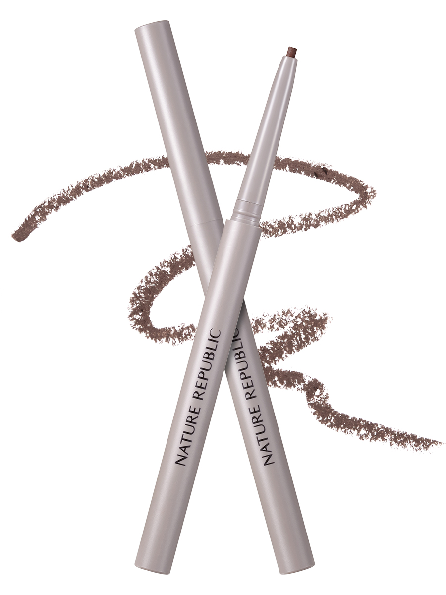 NATURE REPUBLIC Карандаш для глаз тонкий Botanical Skinny Auto Eyeliner (02 Brown), 0,14гр