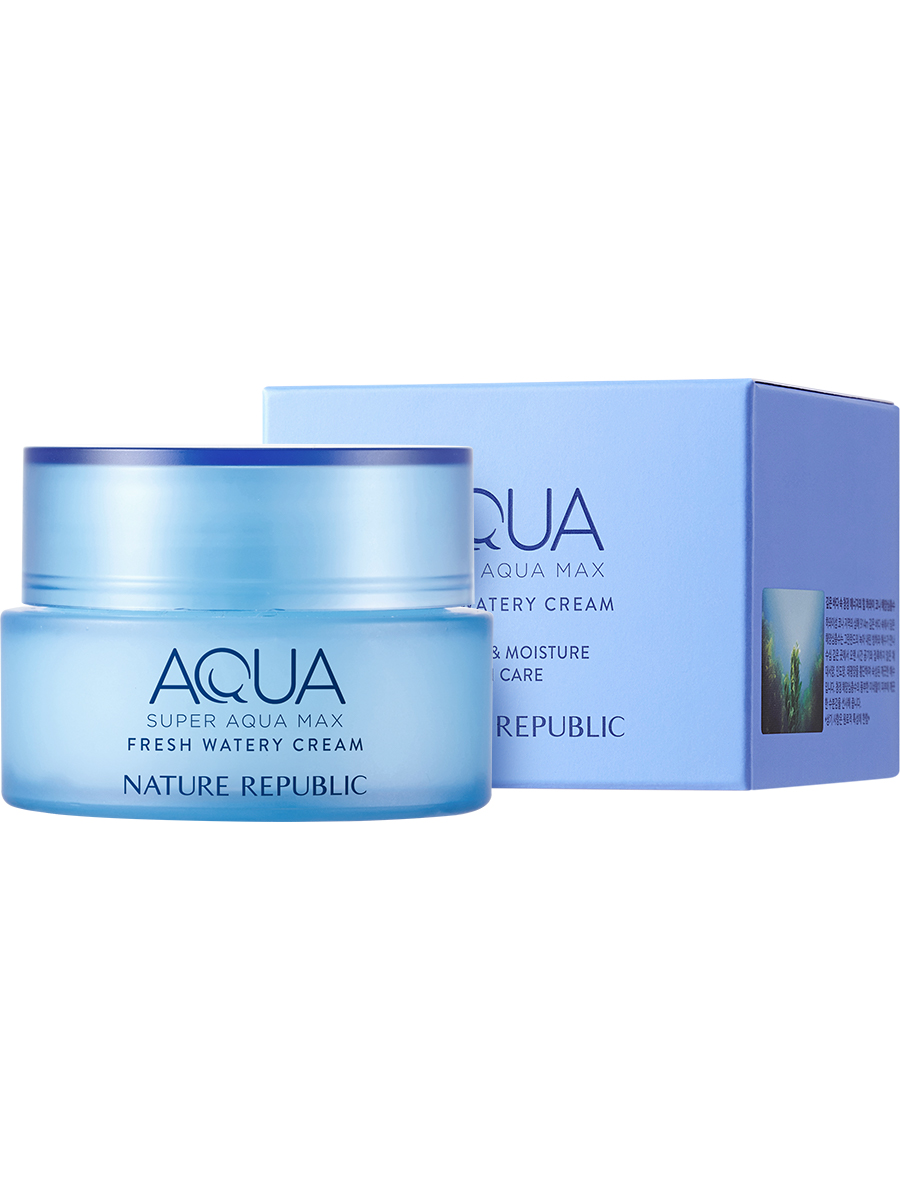 NATURE REPUBLIC Крем для лица для жирной кожи Super Aqua Max Fresh Watery Cream, 80мл