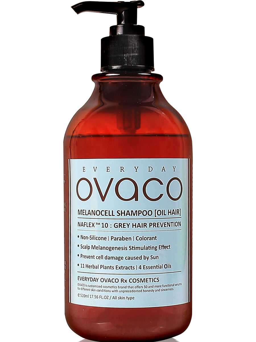 OVACO Шампунь для жирных волос Melanocell Oily Hair Shampoo, 520мл