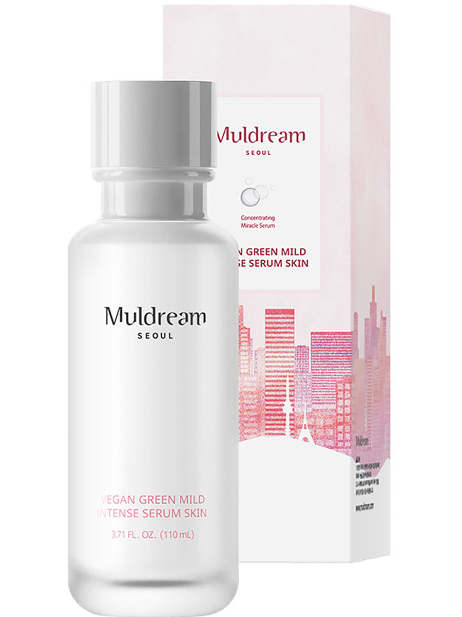 Muldream Веганский интенс. сывороточный тонер Vegan Green Mild Intense Serum Toner, 110мл