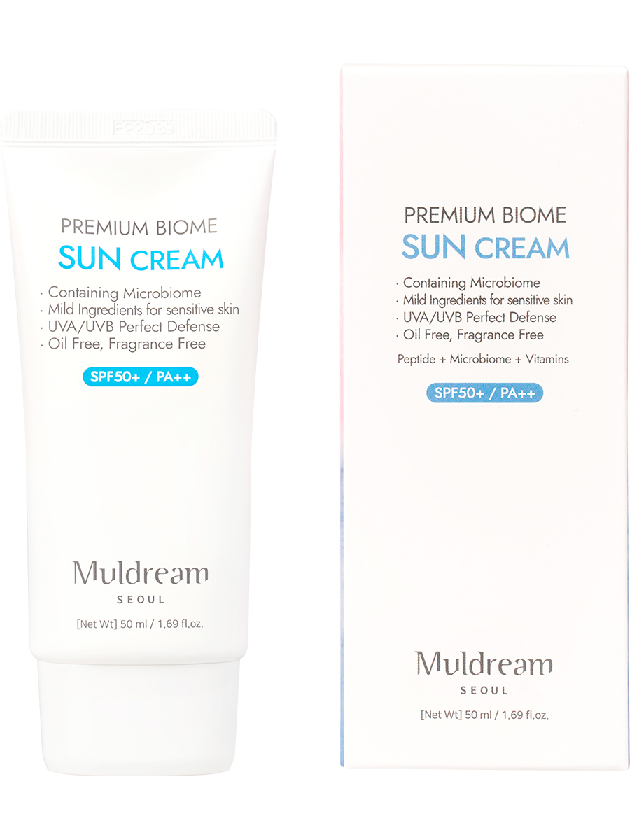 Muldream Солнцезащитный крем для лица Premium Biome Sun Cream, 50мл