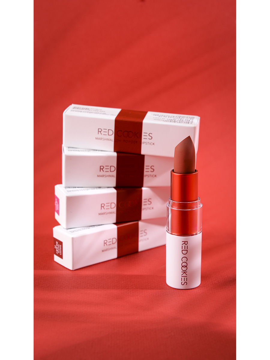 RED COOKIES Губная помада Marshmallow Powder Lipstick (A1 Twenteen Red) 3,5гр