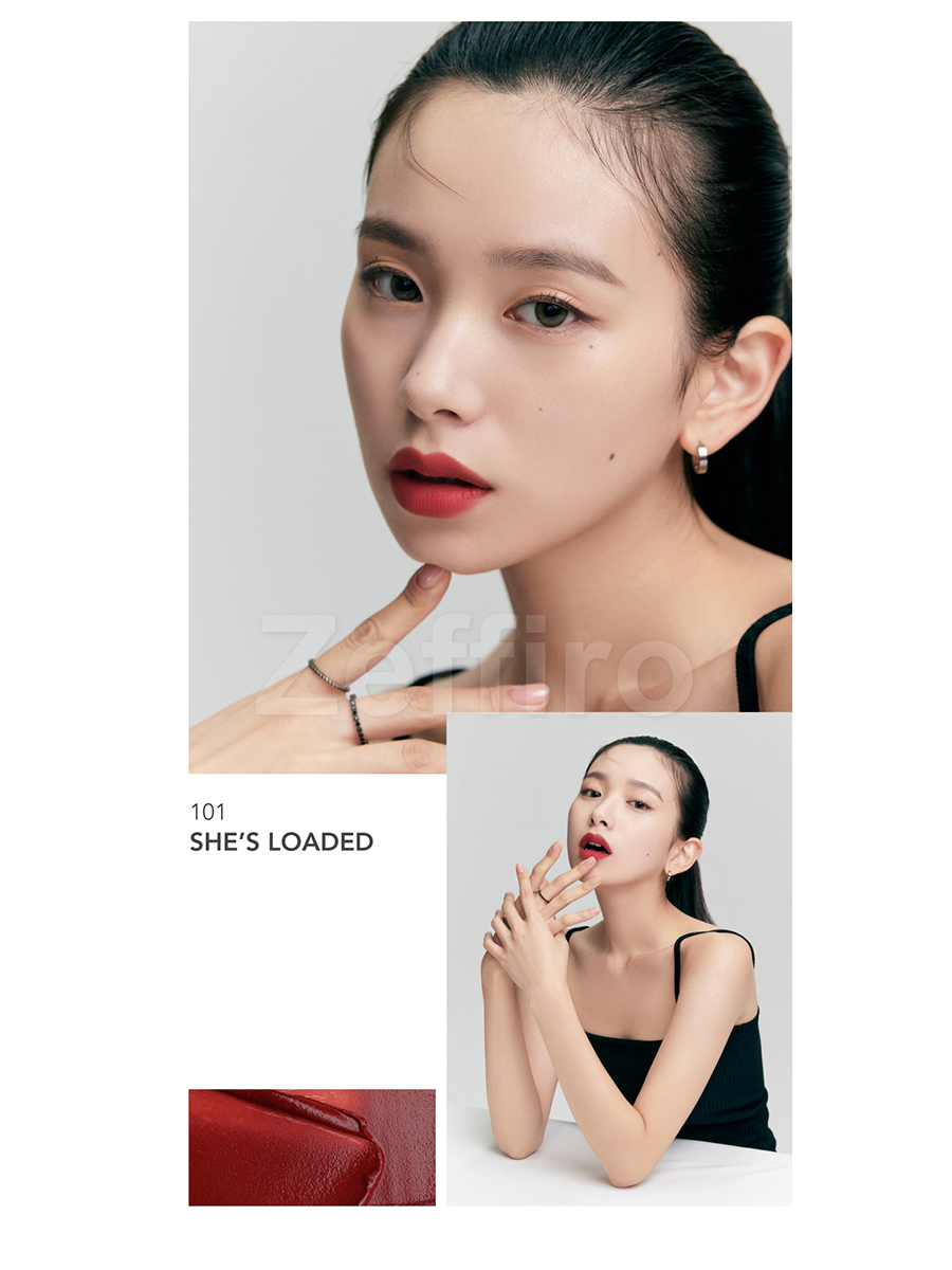 Allione Тинт для губ Muse Mellow Velvet Tint (#101)  She's Loaded/яркий, насыщенный красный, 5,5гр