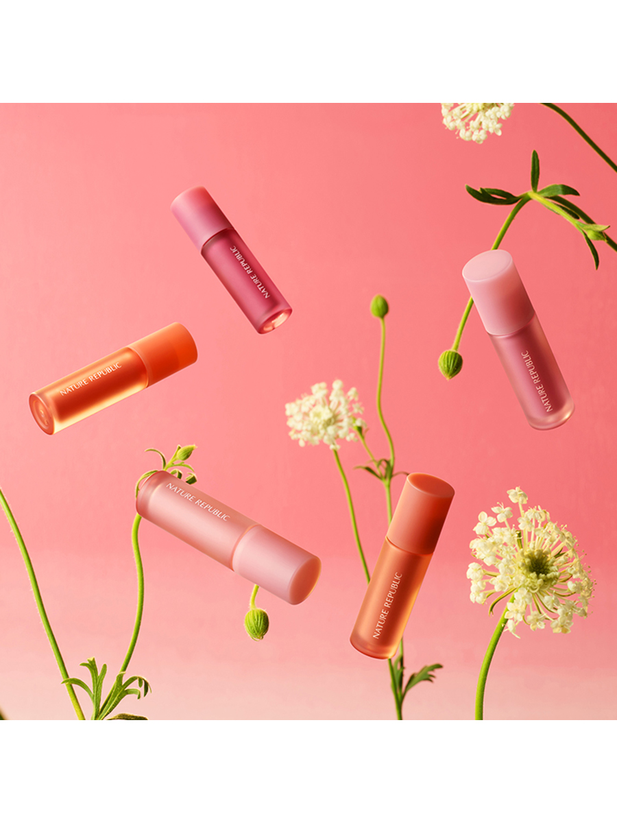 NATURE REPUBLIC Жидкие румяна для лица By Flower Liquid Blusher (05 Milk Magenta), 3,5гр