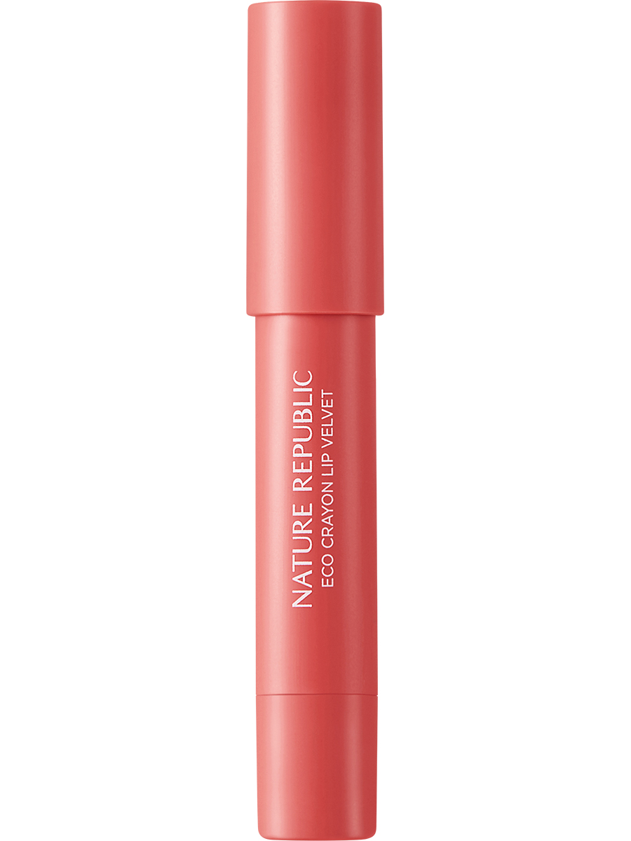 NATURE REPUBLIC Мягкий карандаш для губ By Flower Eco Crayon Lip Velvet (02 Pink Breeze), 2,8гр