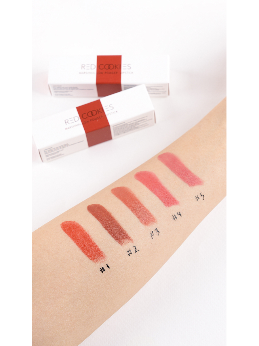 RED COOKIES Губная помада Marshmallow Powder Lipstick (A1 Twenteen Red) 3,5гр