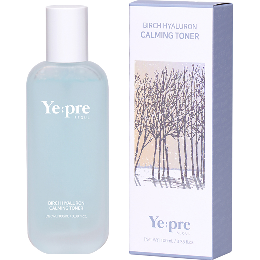 Ye:pre Тонер с гиалуроновой кислотой для лица успокаивающий Birch Hyaluron Calming Toner, 100мл