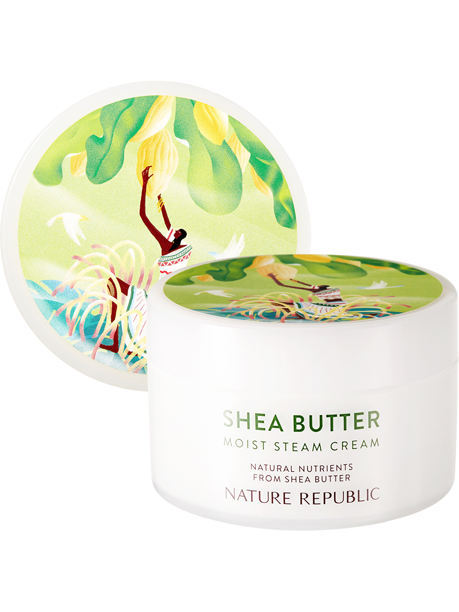 NATURE REPUBLIC Крем для лица на основе масла ши увлажняющий Shea Butter Steam Cream_Moist, 100мл