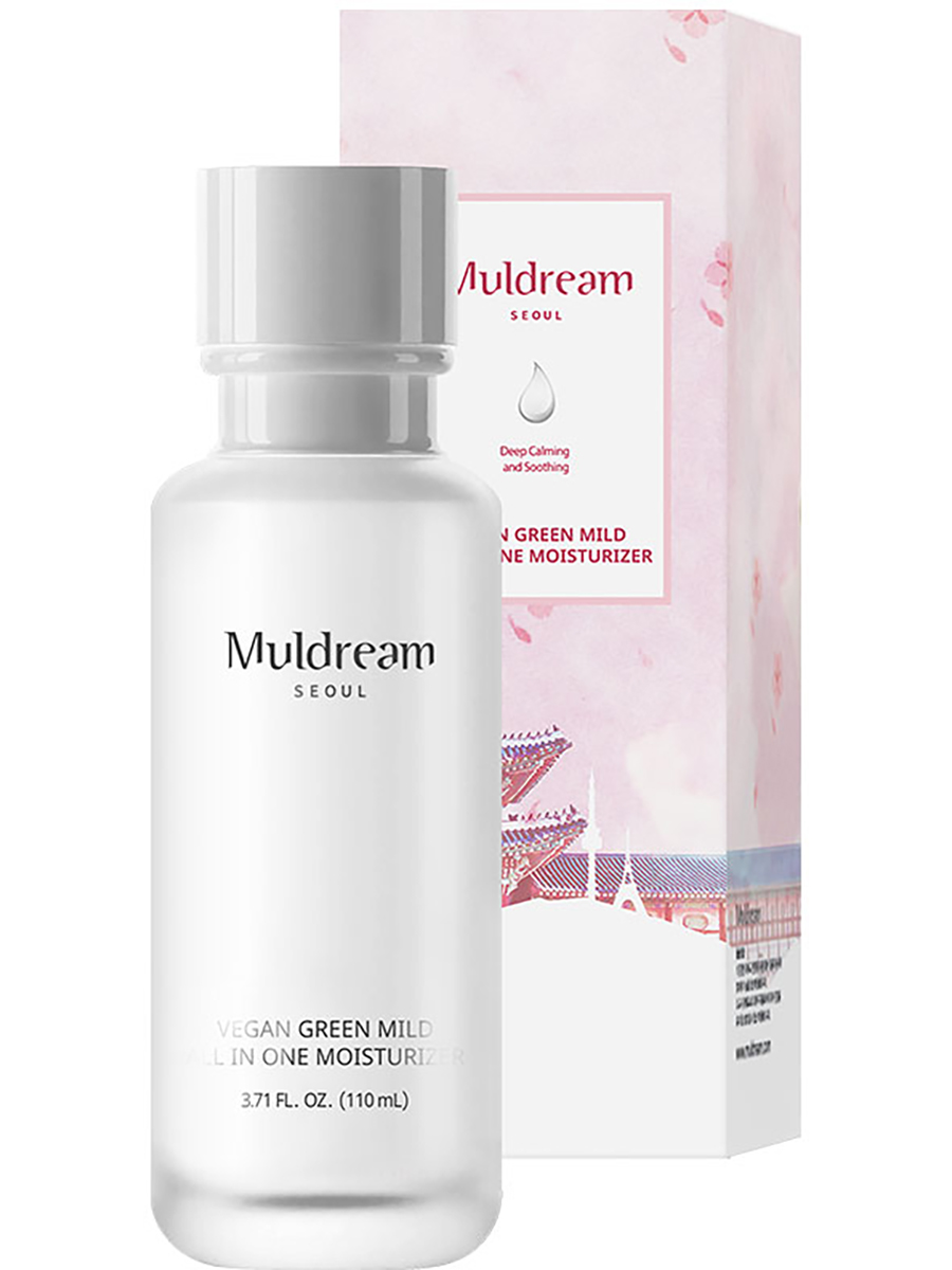 Muldream Веганский универсальный лосьон для лица Vegan Green Mild All in One Moisturizer, 110 мл