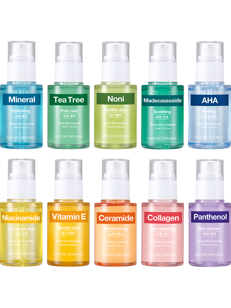 NATURE REPUBLIC Ампульная сыворотка для лица с пантенолом Good Skin Panthenol Ampoule, 30мл