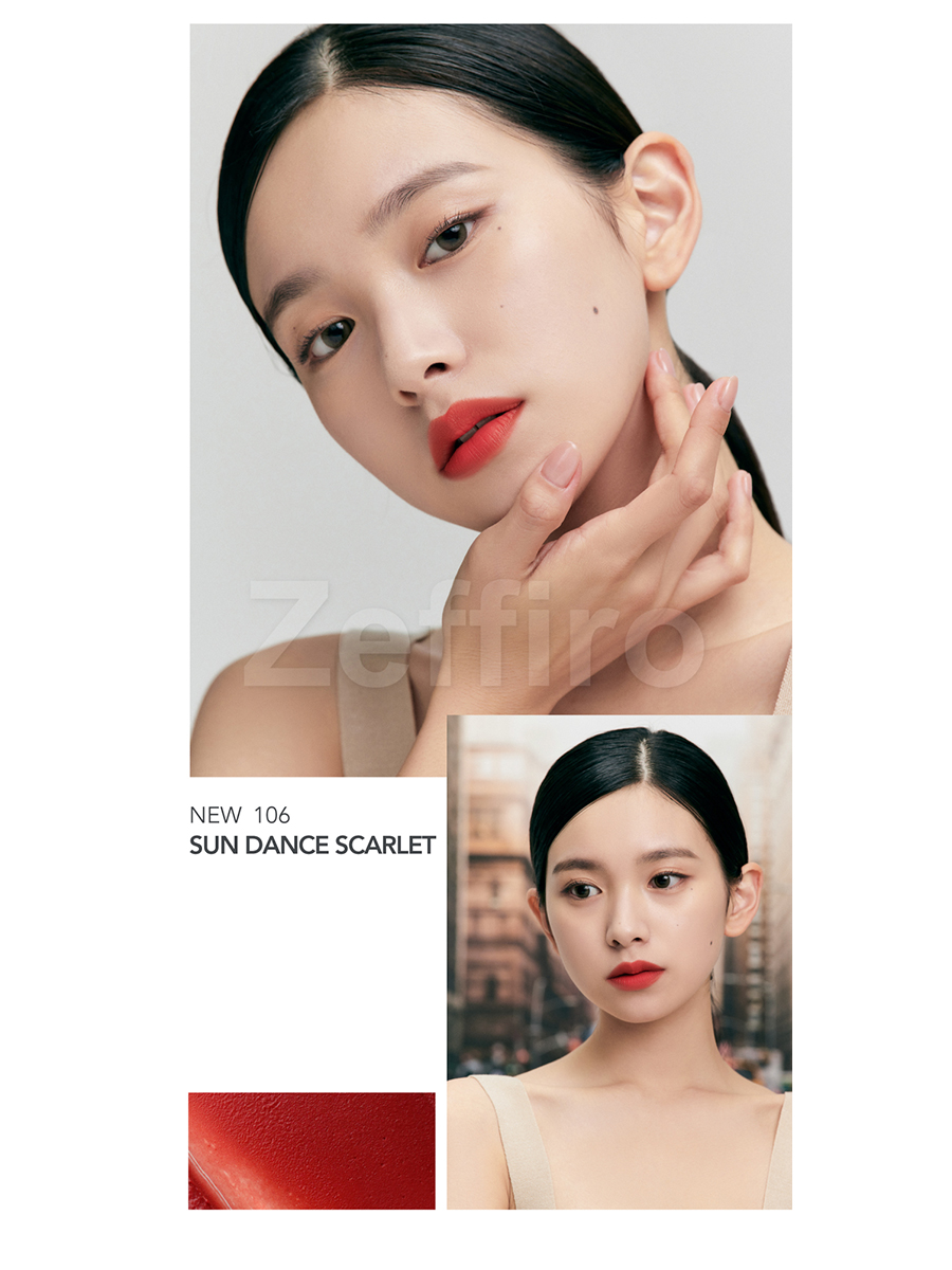 Allione Тинт для губ Muse Mellow Velvet Tint (#106) Sun Dance Scarled/красно-оранжевый, 5,5гр