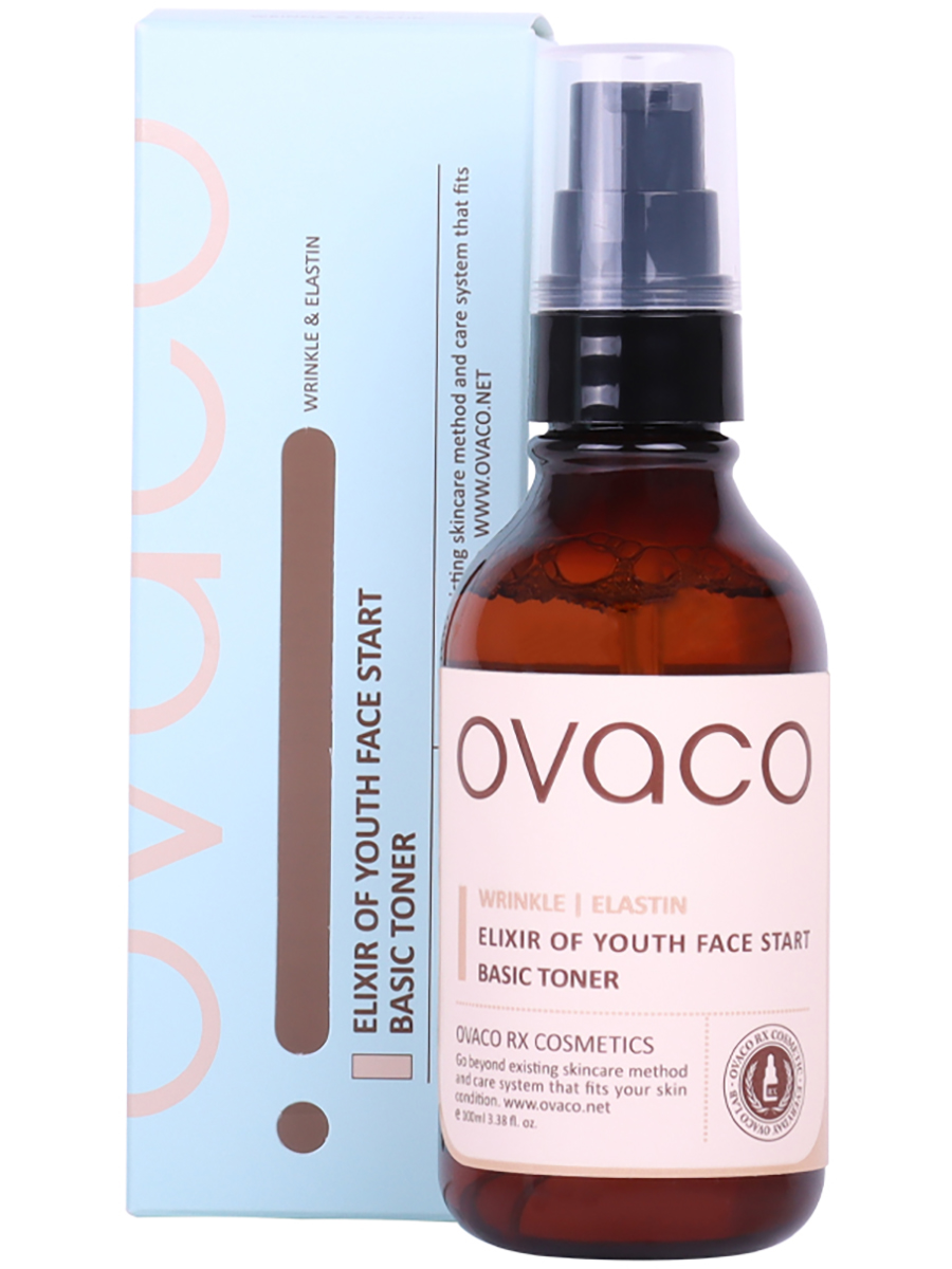 OVACO Тонер для лица антивозрастной Elixir of Youth Face Basic Toner, 100мл