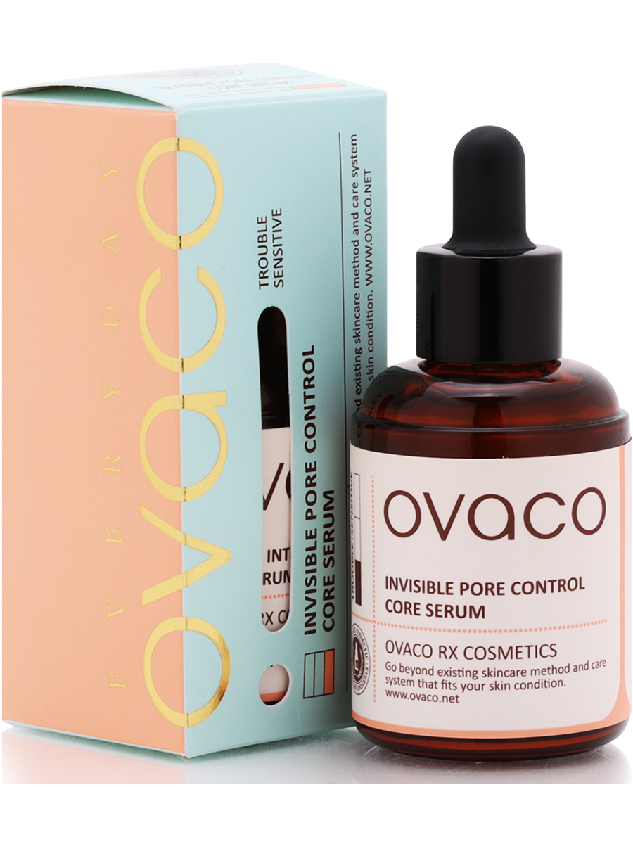 OVACO Сыворотка для лица от черных точек Invisible Pore Control Serum, 50мл